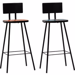 Ces chaises de bar de style antique en bois dégagent un charme industriel et seront un supplément intemporel à votre maison.  ...