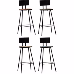 Ces chaises de bar de style antique en bois dégagent un charme industriel et seront un supplément intemporel à votre maison.  ...