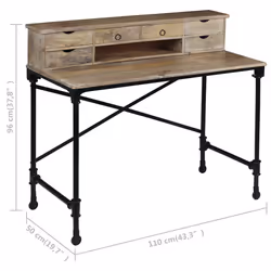 VidaXL 244947 bureau - Vue supplémentaire 8