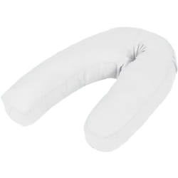 vidaXL Coussin de grossesse en forme de J 54x(36-43) cm Blanc