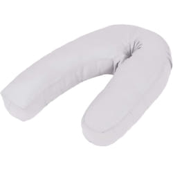 vidaXL Coussin de grossesse en forme de J 54x(36-43) cm Gris