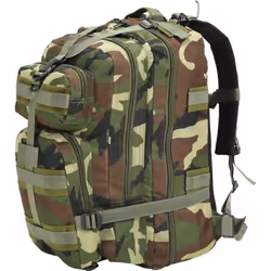 vidaXL Sac à dos en style d'armée 50 L Camouflage - TU