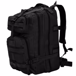 vidaXL Sac à dos en style militaire 50 L Noir - TU