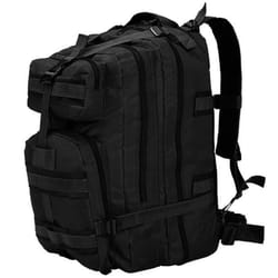 vidaXL Sac à dos en style militaire 50 L Noir - TU