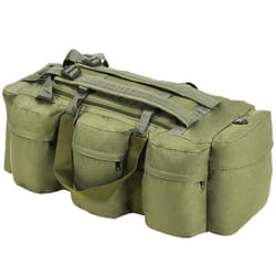 vidaXL Sac de sport style militaire 3-en-1 45 L Vert olive - TU