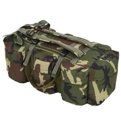 vidaXL Sac de sport en style militaire 3-en-1 45 L Camouflage