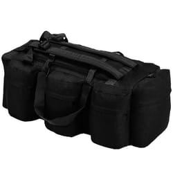 vidaXL Sac de sport en style militaire 3-en-1 45 L Noir - TU