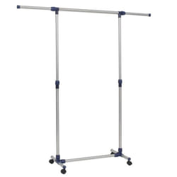 vidaXL Porte-vêtements réglable Acier inoxydable 165x44x150 cm Argenté - TU