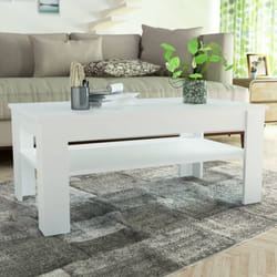 Vidaxl - Table basse bois d'ingénierie 110x65x48 cm Blanc