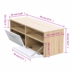 VidaXL 244869 Support TV et centre de divertissement - Vue supplémentaire 5