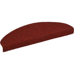 vidaXL Tapis d'escalier auto-adhésif Poinçon aiguilleté 15 pcs Rouge
