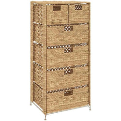 Vidaxl - Unité de rangement avec 6 paniers 47 x 37 x 100 cm Jacinthe d'eau