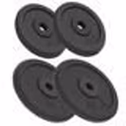 vidaXL Plaque de poids 4 pcs 2 x 10 kg + 2 x 5 kg Fonte