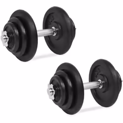 Cet ensemble d'haltères polyvalent est parfait pour cibler la poitrine, les biceps, les bras, les triceps et les muscles du d ...