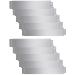 Vidaxl - Clôture de pelouse 10 pcs Acier galvanisé 100x20 cm