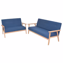 VidaXL 274914, Bleu, Polyester, 1580 mm, 670 mm, 735 mm, 146 cm