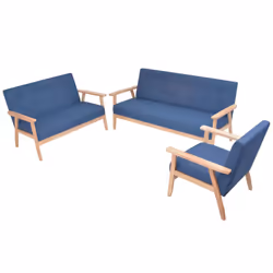 VidaXL 274915, Bleu, Polyester, 1580 mm, 670 mm, 735 mm, 146 cm