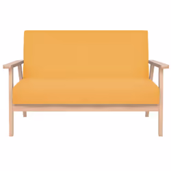 VidaXL 274916 canapé Jaune