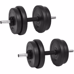 Cet ensemble d'haltères polyvalent est parfait pour cibler la poitrine, les biceps, les bras, les triceps et les muscles du d ...