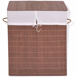 Notre panier à linge en bambou est une solution idéale pour tous les ménages. Il garde votre linge sale hors des regards et c ...