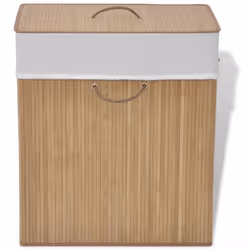 Notre panier à linge en bambou est une solution idéale pour tous les ménages. Il garde votre linge sale hors des regards et c ...