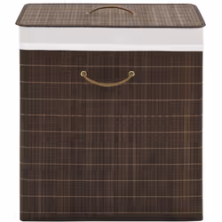 Notre panier à linge en bambou est une solution idéale pour tous les ménages. Il garde votre linge sale hors des regards et c ...