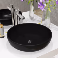 Ce lavabo de forme ovale, fait en céramique de qualité supérieure, sera un supplément élégant à toutes salles de bains, toile ...