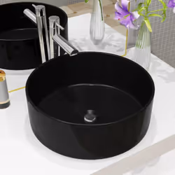 Description générale Ce lavabo en céramique de première qualité est un ajout élégant à toute salle de bain, toilette ou vesti ...