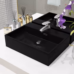 Ce lavabo, fait de céramique de première qualité, sera un élégant supplément à n'importe quelle salle de bain, toilette ou ve ...