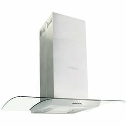 VidaXL Hotte îlot 90 cm Acier inoxydable 756 m³/h LED