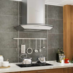 Vidaxl - Hotte murale 60 cm Acier inoxydable 756 m³ h led