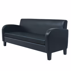 VidaXL 245588, Noir, 3 siège(s), Coton, Polyester, 1830 mm, 700 mm, 760 mm