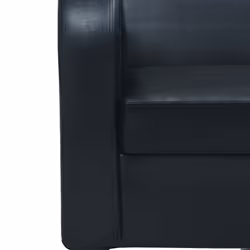 VidaXL 245588 canapé 3 siège(s) Noir - Vue supplémentaire 4