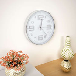 Vidaxl - Horloge murale 30 cm Argenté