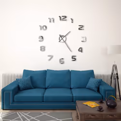 Notre horloge murale 3D extra-large ajoutera une touche d'originalité à la décoration de votre pièce. L'horloge dispose d'un  ...