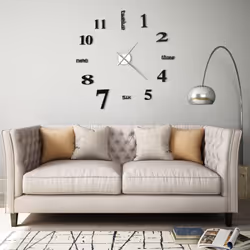 Notre horloge murale 3D extra-large ajoutera une touche d'originalité à la décoration de votre pièce. L'horloge dispose d'un  ...