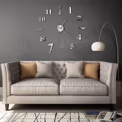 Notre horloge murale 3D extra-large ajoutera une touche d'originalité à la décoration de votre pièce. L'horloge dispose d'un  ...