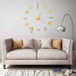 Notre horloge murale 3D extra-large ajoutera une touche d'originalité à la décoration de votre pièce. L'horloge dispose d'un  ...