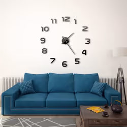 Notre horloge murale 3D extra-large ajoutera une touche d'originalité à la décoration de votre pièce. L'horloge dispose d'un ...