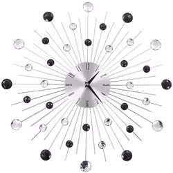Notre horloge murale sera un excellent supplément à la décoration de votre chambre ! L'horloge est dotée d'un cadre en alumin ...