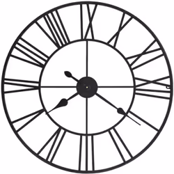 Notre horloge murale antique sera un excellent supplément à la décoration de votre maison ! L'horloge a un cadre en métal rob ...