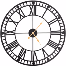 Notre horloge murale antique sera un excellent supplément à la décoration de votre maison ! L'horloge a un cadre en métal rob ...