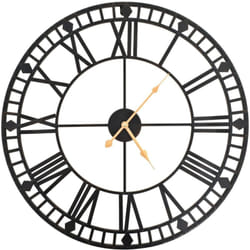 Vidaxl - Horloge murale vintage avec mouvement à quartz Métal 60 cm xxl