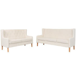 VidaXL 274930 canapé 3 siège(s) Crème, Blanc