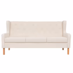 VidaXL 274931 canapé 3 siège(s) Crème, Blanc - Vue supplémentaire 6