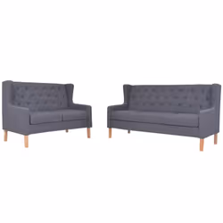 VidaXL 274934, Gris, 3 siège(s), Polyester, 1800 mm, 680 mm, 900 mm