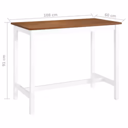 VidaXL 245548 table de cuisine et de salle à manger - Vue supplémentaire 5