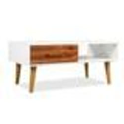 vidaXL Table basse Bois d'acacia massif 90x50x40 cm - TU