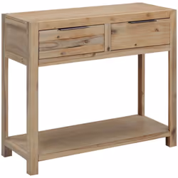 Description générale Cette console en bois d'acacia massif avec une finition brossée ajoutera une touche de charme rustique à ...