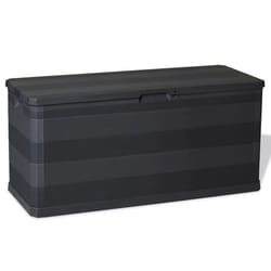 vidaXL Boîte de rangement de jardin noir 117x45x56 cm - TU